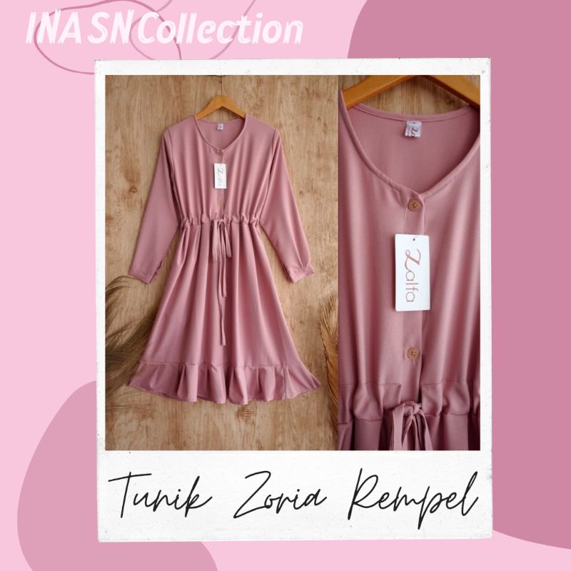 Tunik Wanita murah kekinian terbaru 2021 korea style fashion muslim tunik zoria rempel daily busui m