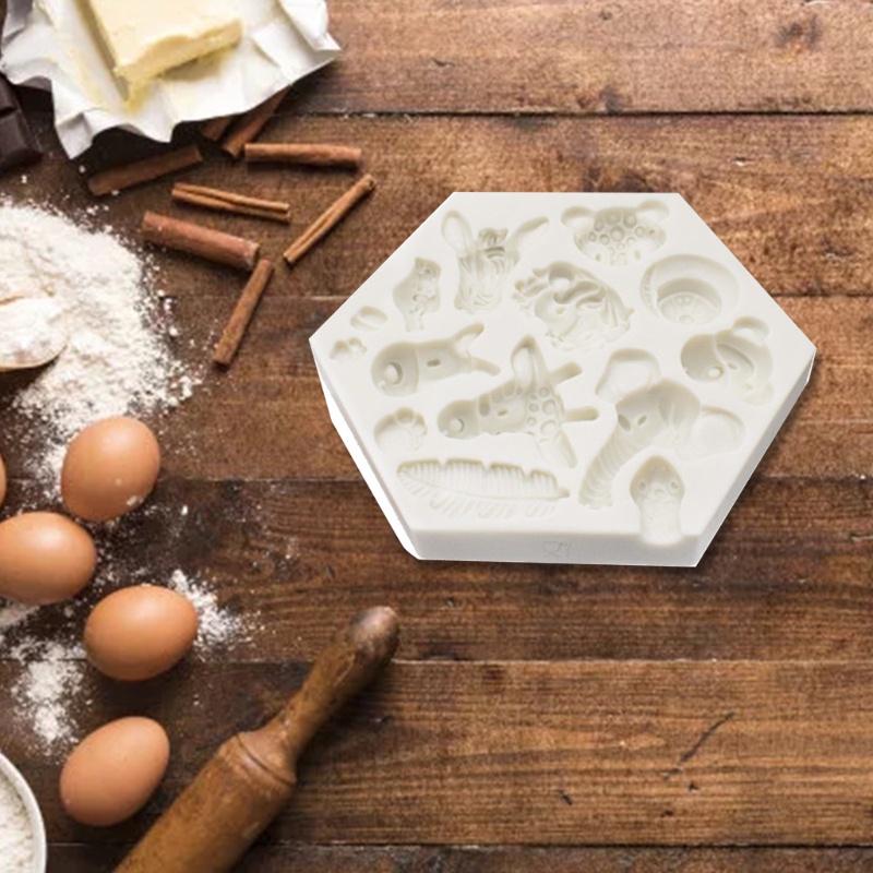 Cetakan Kue / Cokelat / Buah / Es / Jelly / Permen DIY Bahan Silikon