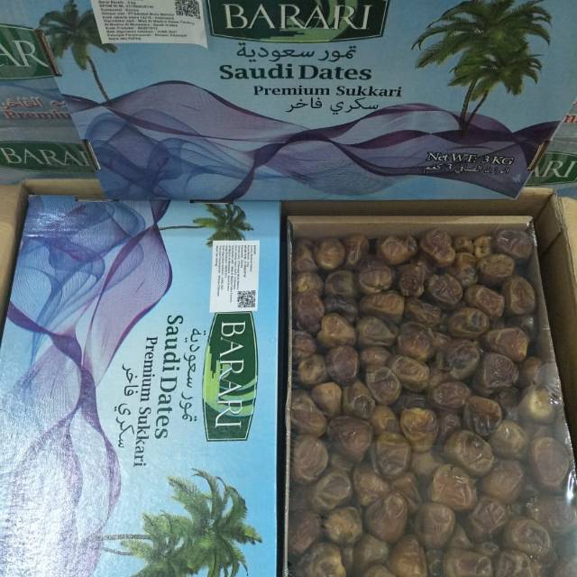 

Kurma Sukari Barari Premium kemasan 3kg 3 kg kurma Ruthob