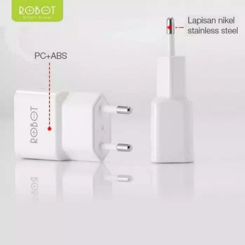 Batok Kepala Casan HP cukuran 2a 1a 5 volt ROBOT asli Charger K8 K4 RT-K8 RT-K4 Original