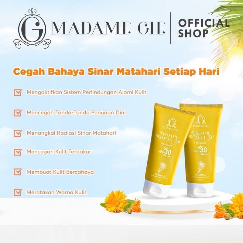 Madame Gie Protect Me Sunscreen Spf 30 PA+++|60 ML