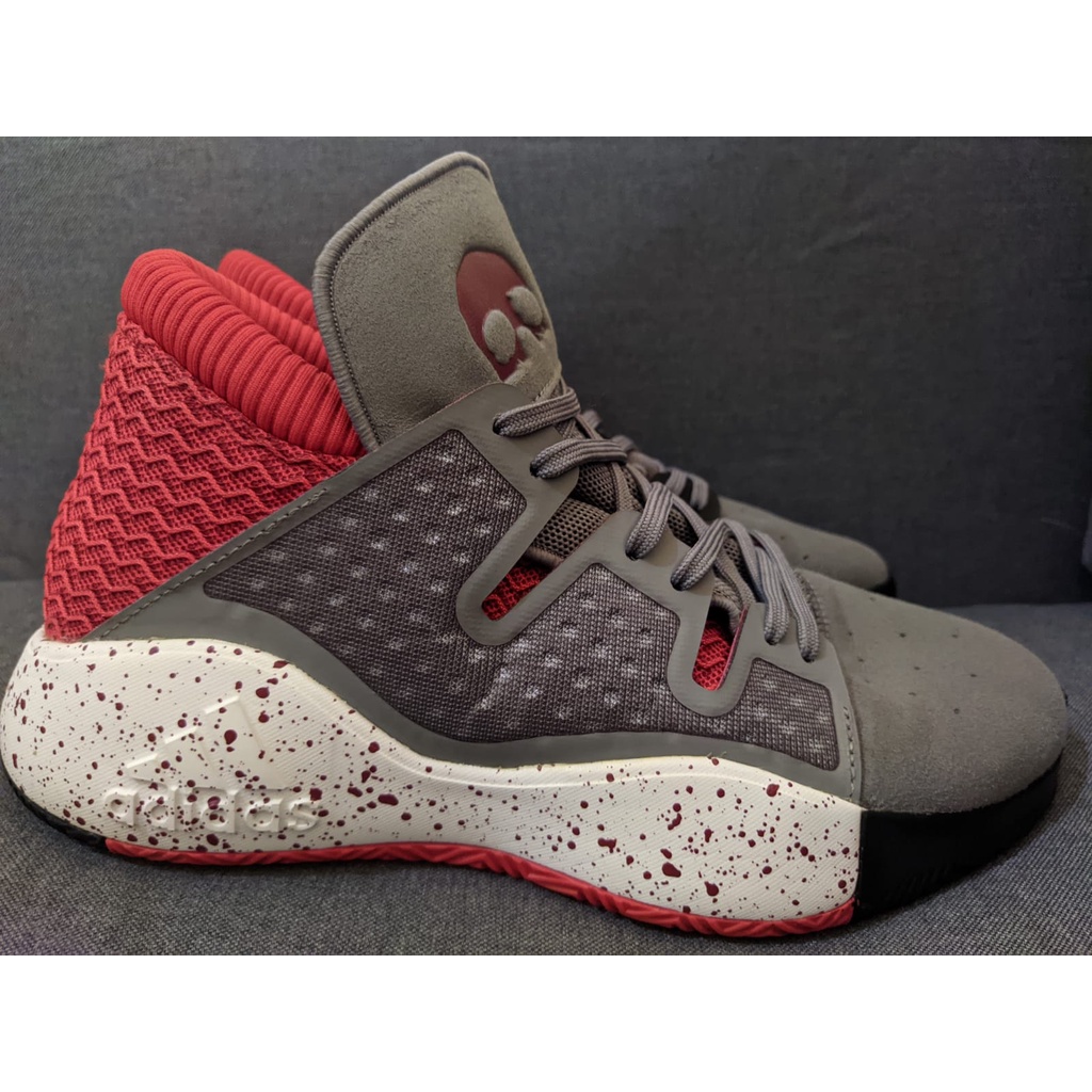 [SECOND] SEPATU BASKET ADIDAS PRO VISION GREY UKURAN 41,5