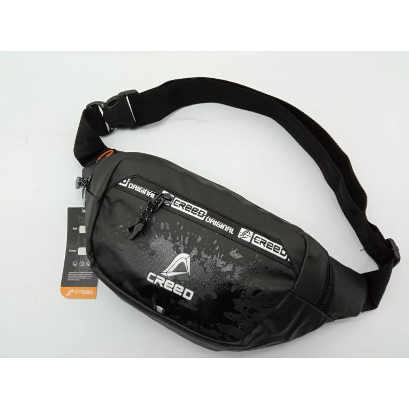 Waist bag Creed 02 Black motif basah