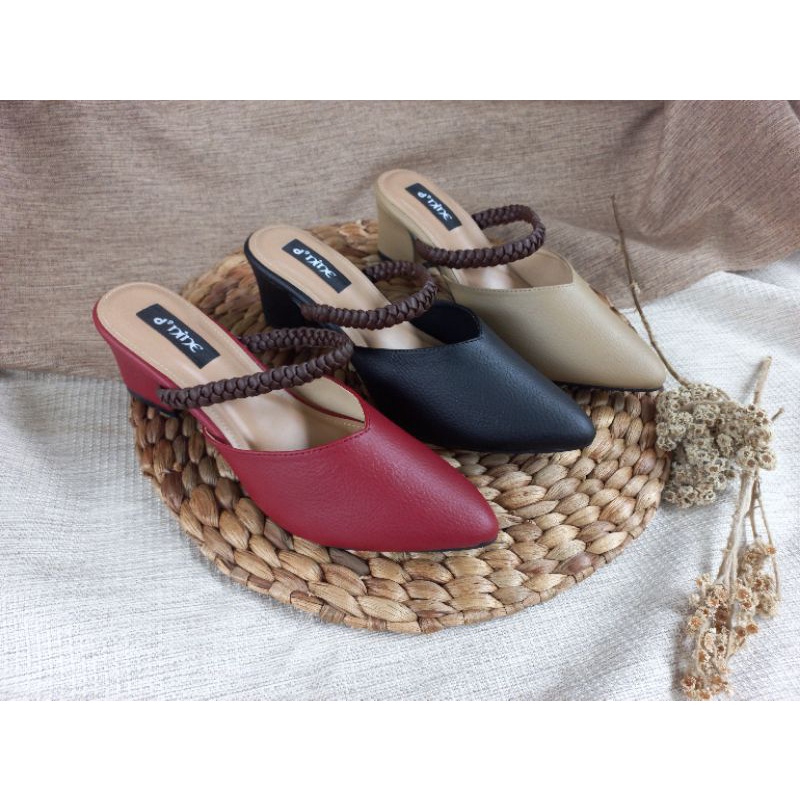 d'nine ST 14 Sepatu Wanita Sepatu hak mules 5cm