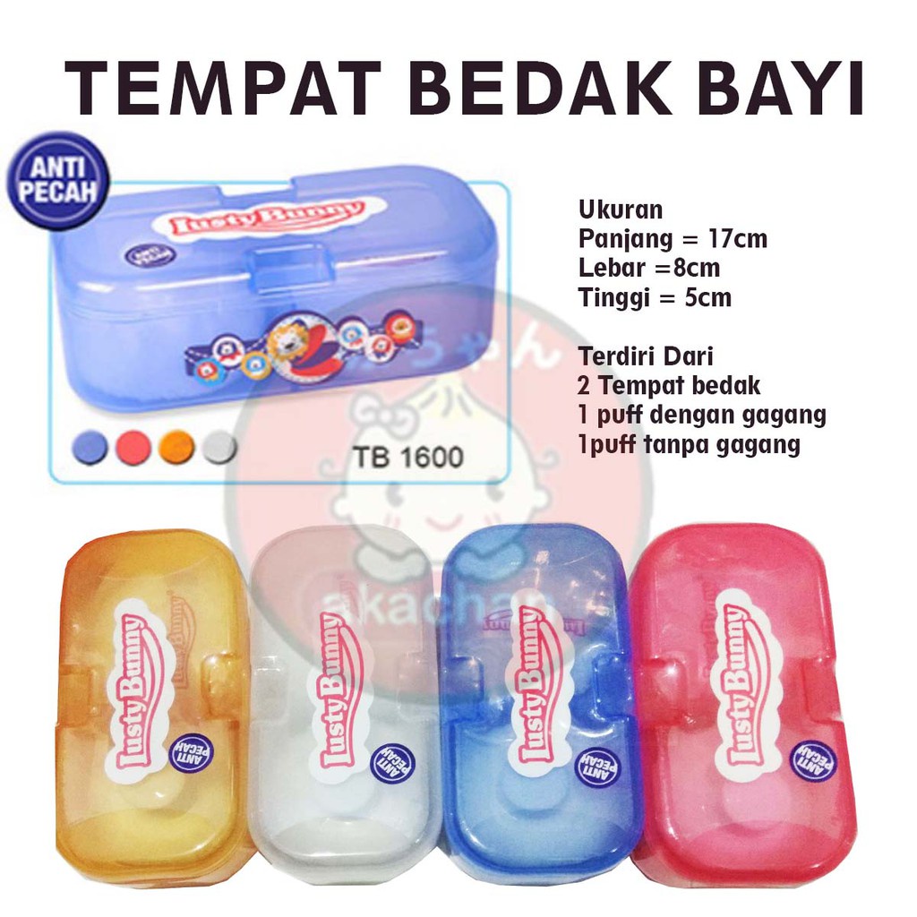 LUSTY BUNNY - Tempat Bedak Bayi Single / Double Lusty Bunny tembat bedak bayi baby