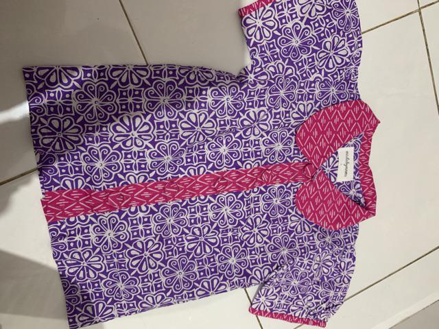 Batik Anak - Cassie Purple Pink
