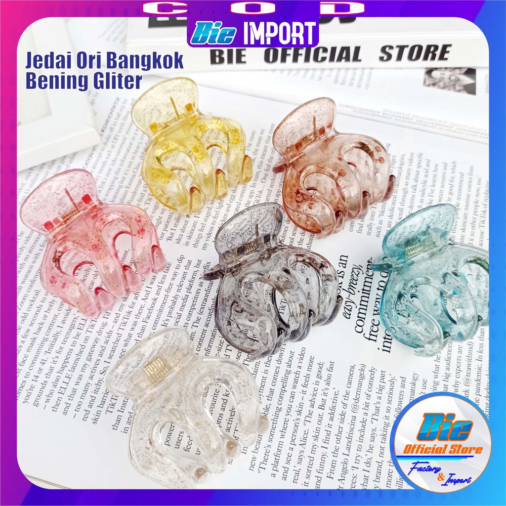 Jedai Bangkok Ori Bening &amp; Pastel Motif Besar 5 Cm Premium Impor Best seller