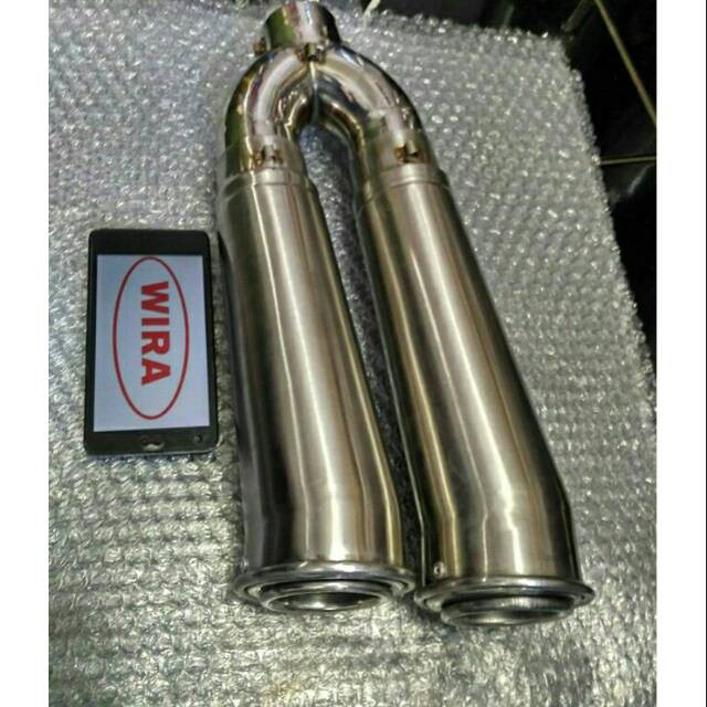 Knalpot racing megaphone doble