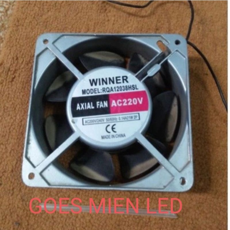 Kipas / cooling Fan AC WINNER 12x12 cm 220 volt full besi