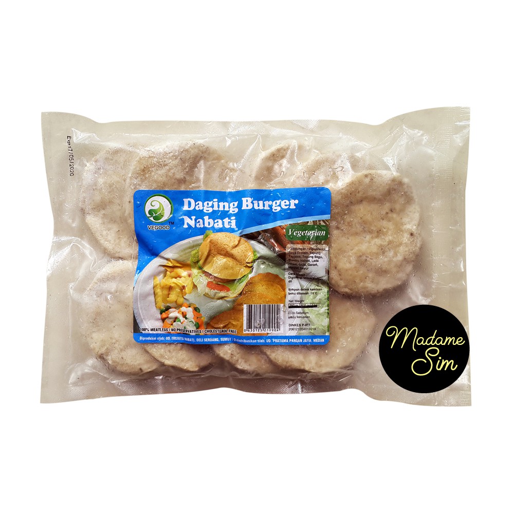 Daging Burger Nabati Vegetarian 450 Gr Shopee Indonesia