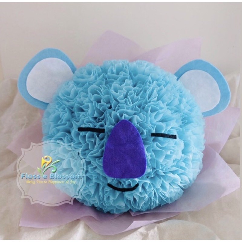 BTS - buket bunga kertas karakter KOYA - RM BT21