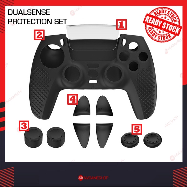 PS5 Stik Dualsense Controller Silicon Silikon Analog Protection Set