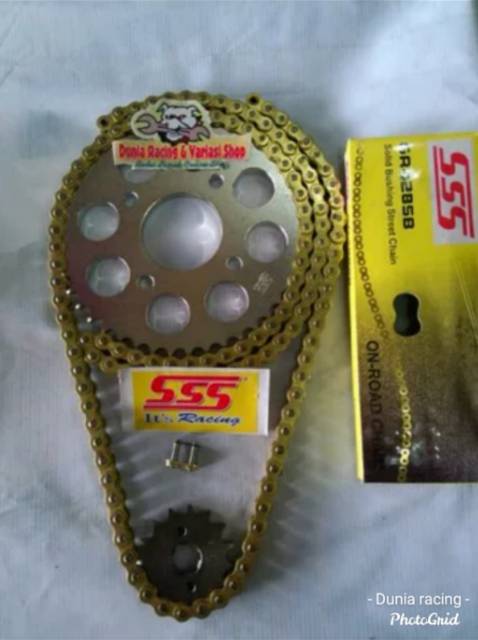 Gear set sss Gir set sss 428 Original Vixion old Vixion new Rx king Jupiter mx Byson MX king