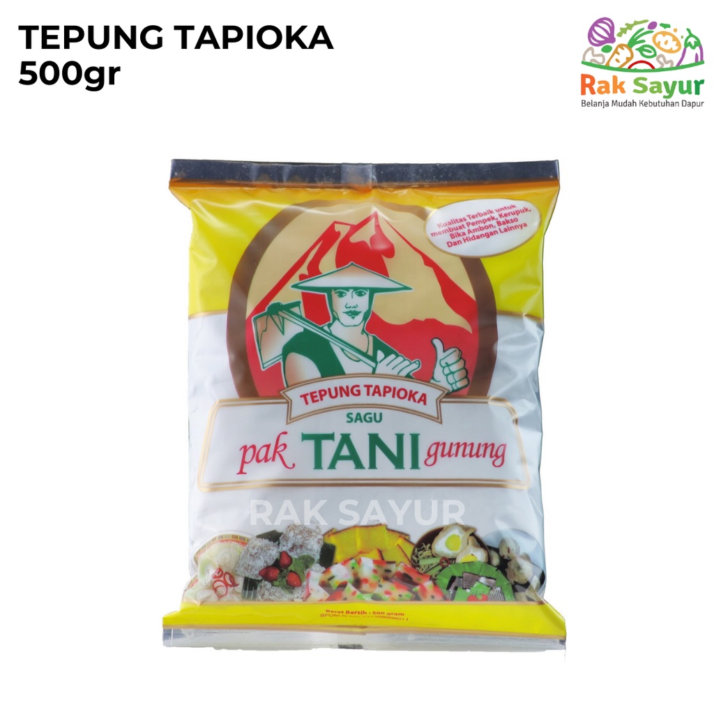 

Tepung Tapioka 500gr Rak Sayur Padang