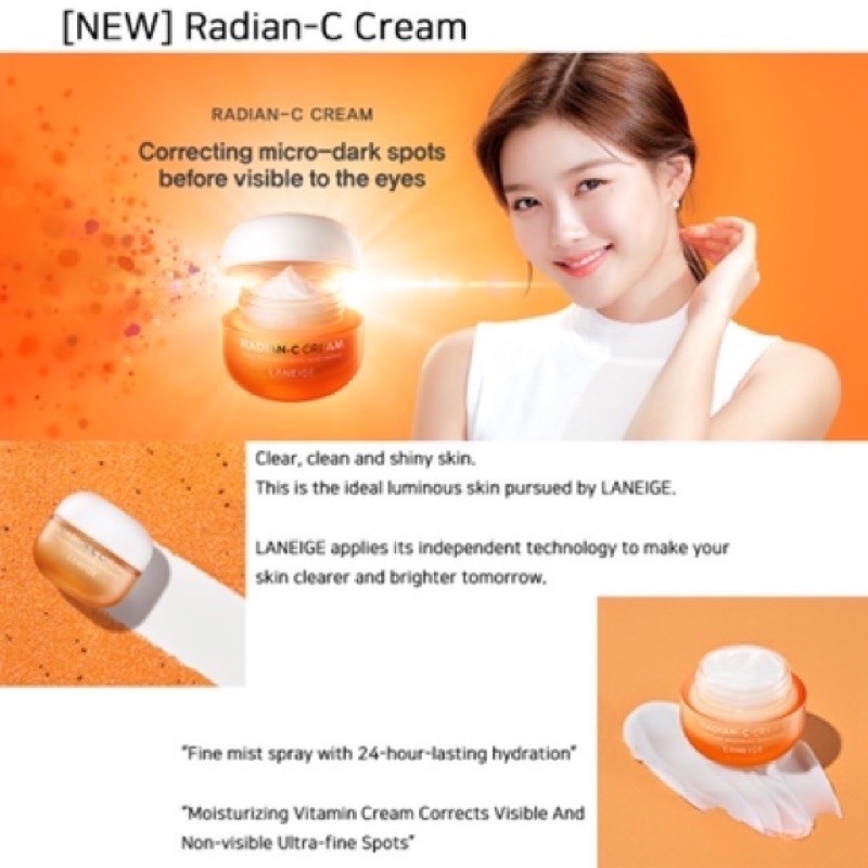 [MINI SIZE] Laneige Radian-C Cream 10ml / 7ml