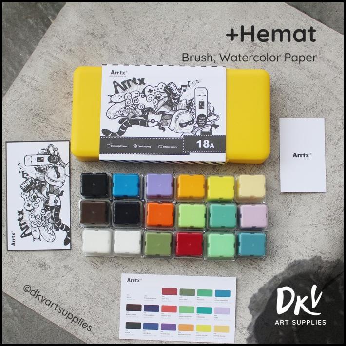 

Arrtx Gouache 18 Warna Colors 30Ml Special Color Mirip Miya Himi