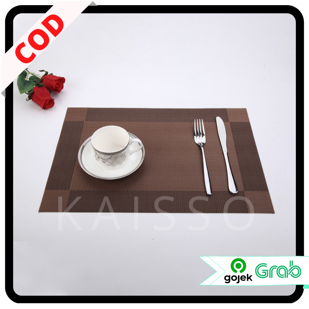 KAISSO - TATAKAN PIRING TAHAN AIR | ALAS PIRING DEKORASI MEJA MAKAN | TATAKAN ALAS MEJA | ALAS MEJA MAKAN | TATAKAN PIRING GELAS MEJA MAKAN | TABLE MAT ANTI PANAS