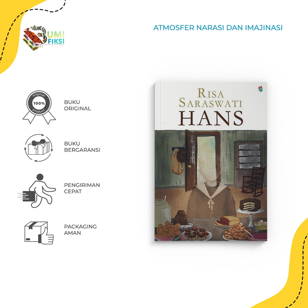 Buku Bacaan NOVEL | HANS by RISA SARASWATI Bukuné - BUMIFIKSI