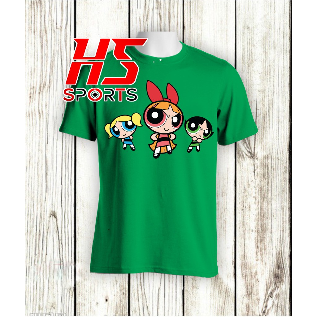 KAOS POWERPUFF GIRL HERO KARTUN KATUN COMBED 30S BAJU ANAK DAN DEWASA