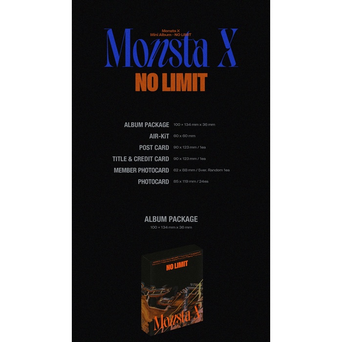 (SET) MONSTA X - Mini Album NO LIMIT