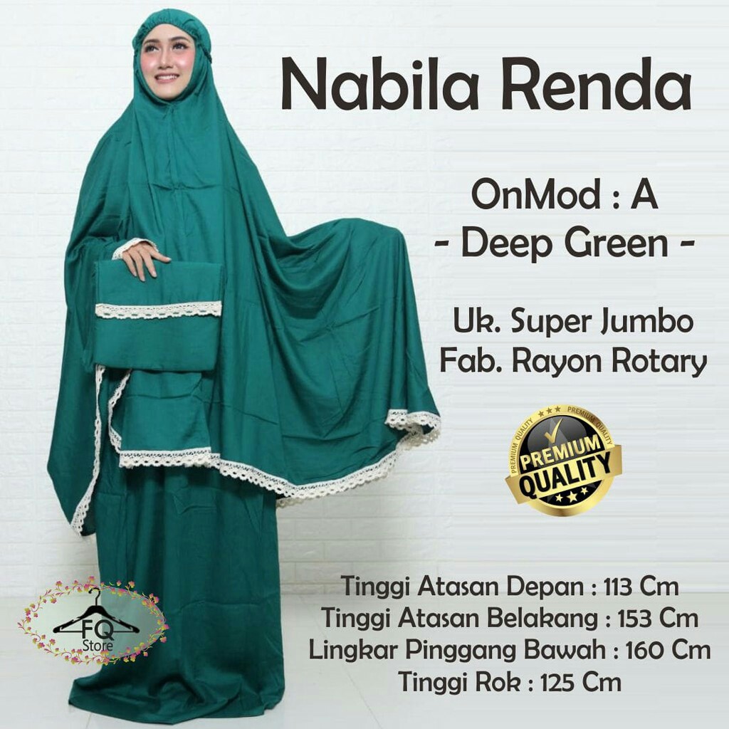 Nabila Mukena / mukena polos mat rayon adem  / mukena traveller murah / free tas