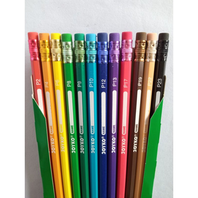 

pensil warna joyko 12 warna dengan penghapus cp-109