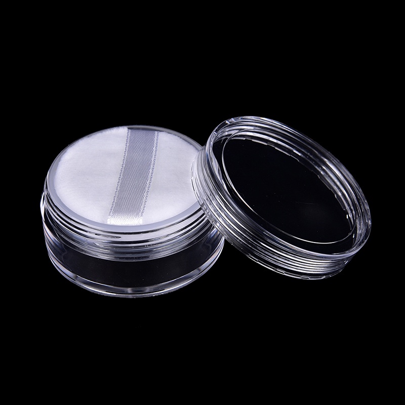 Tempat Bedak Tabur Kosong 12ml Dengan Puff Untuk Makeup