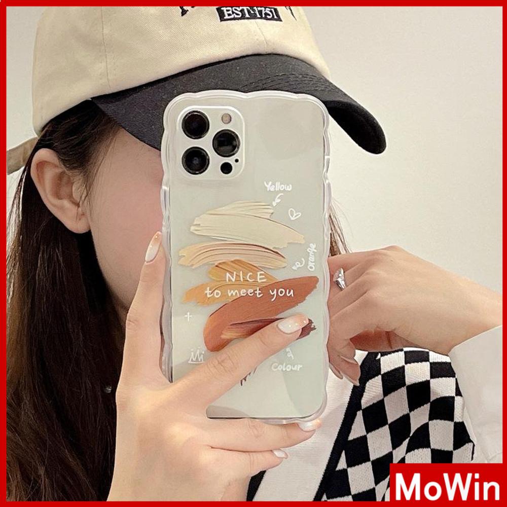 iPhone Case Silicone Soft Case Clear Case Wave Non-Slip Shockproof Camera Full Coverage Protection Paint Art For iPhone 13 Pro Max iPhone 12 Pro Max iPhone 11 iPhone 7 Plus