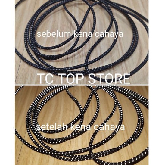 

HJK Tali Karet Reflektif 3 mm (50 Mtr) / Tali Elastis 3mm / Tali String