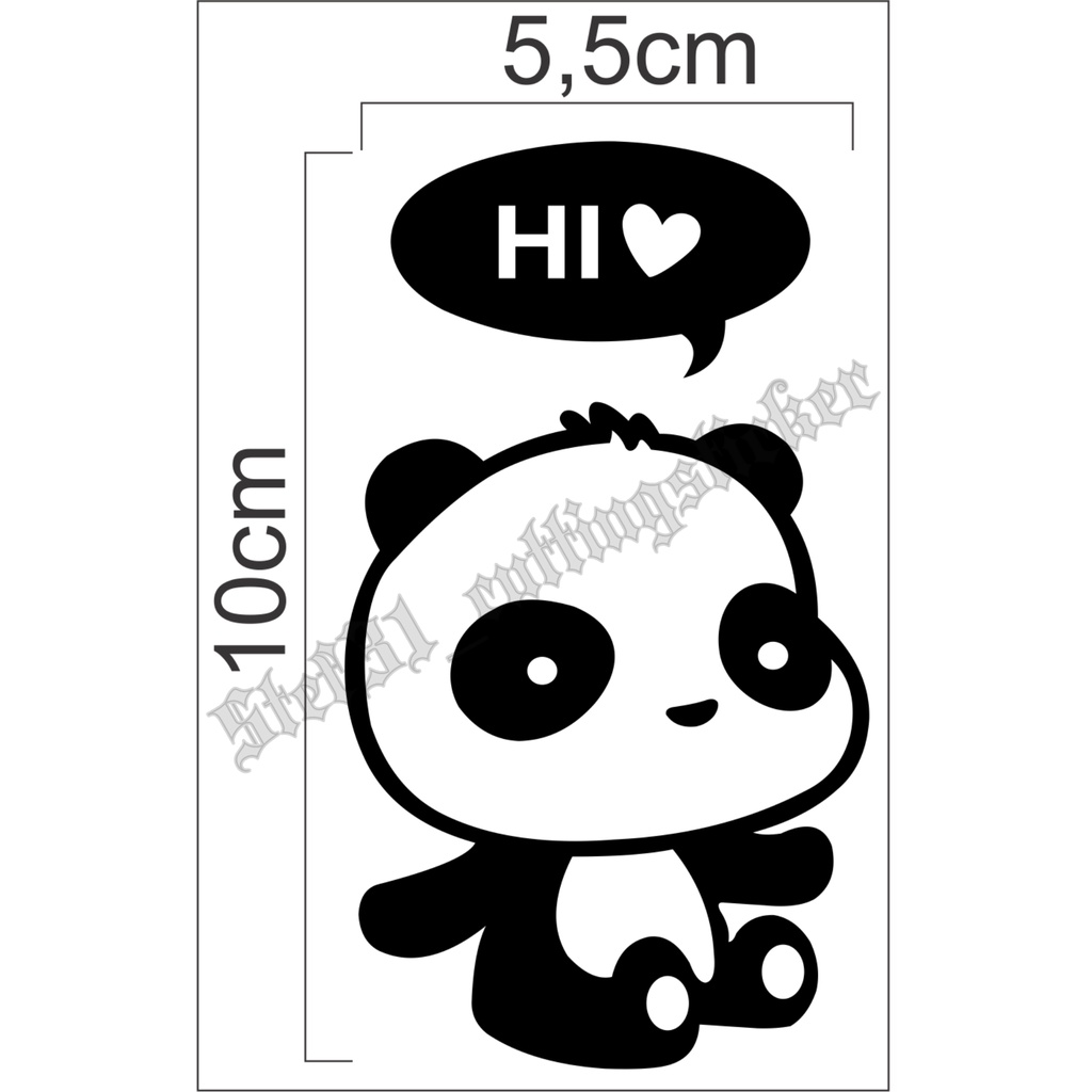 

Stiker cutting gambar panda