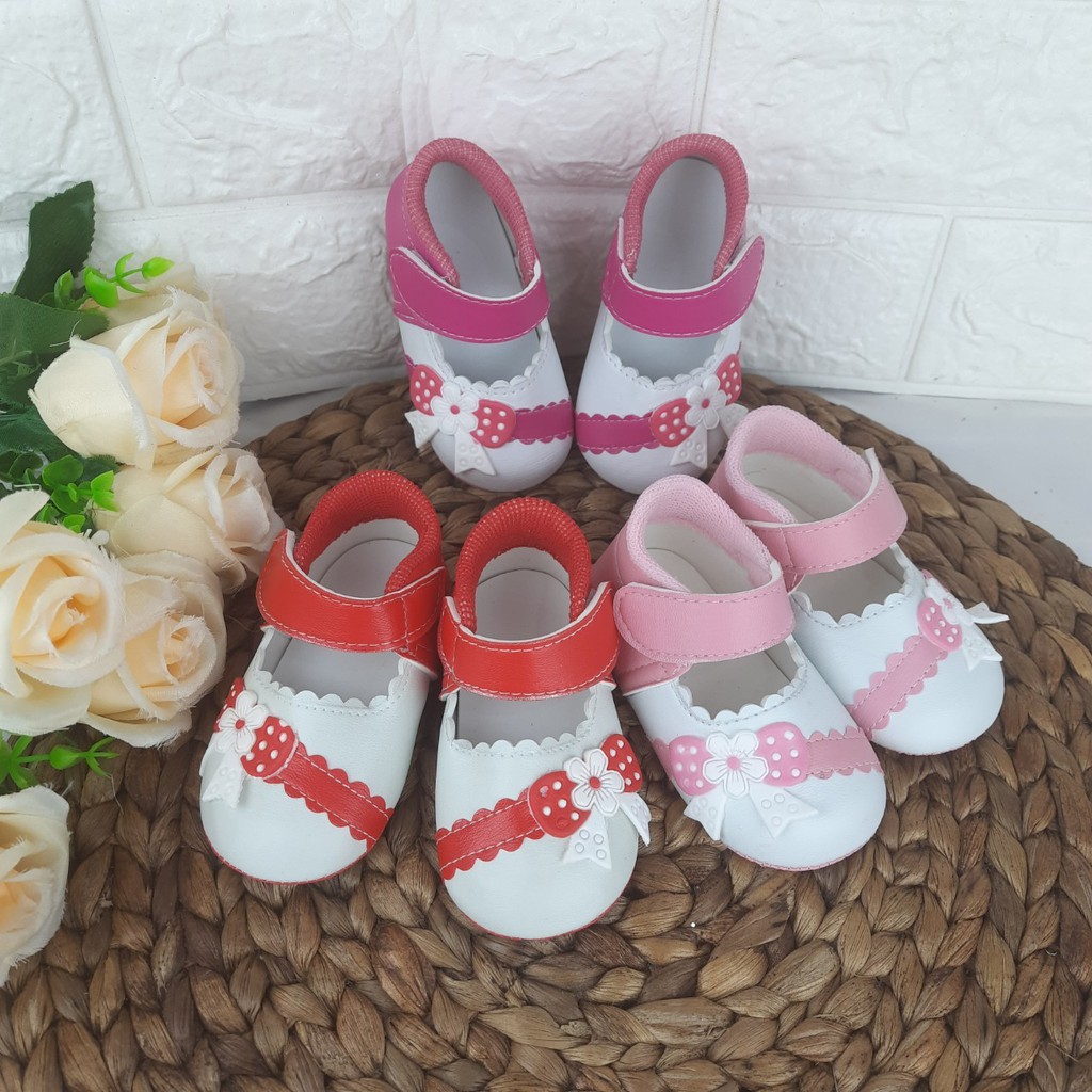 [TAMAN SEPATUKU] SEPATU TRENDY MURAH BAYI PREWALKER ANAK PEREMPUAN 0-12 BULAN PITA PINGGIR ATAU TENGAH APX01