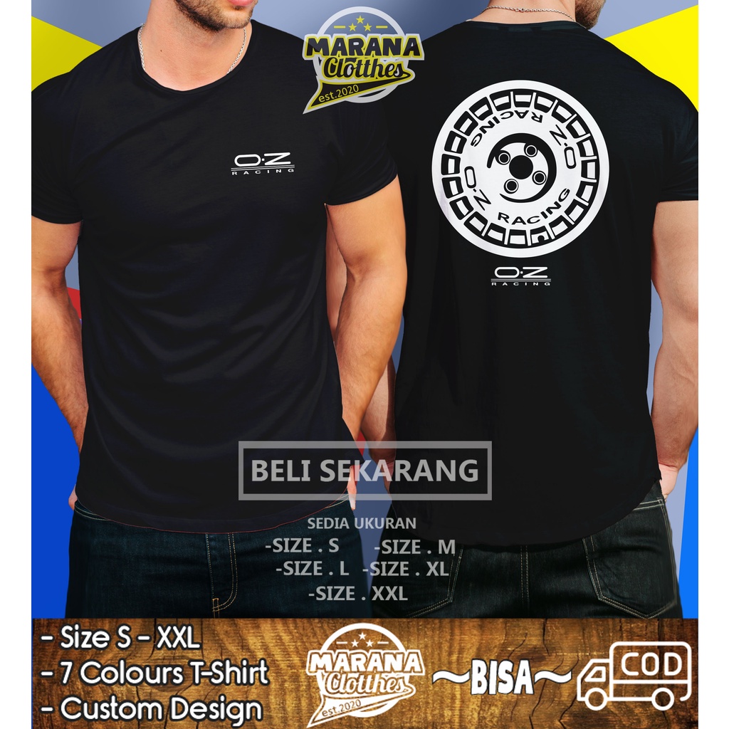 Kaos Velg Mobil OZ Rally Racing Baju Otomotif
