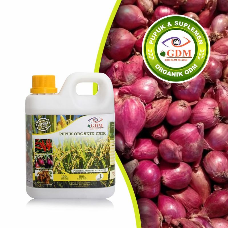 Pupuk Organik Cair GDM Tanaman Pangan Sayuran Vitamin Probiotik Untuk Bawang Merah 2 Liter