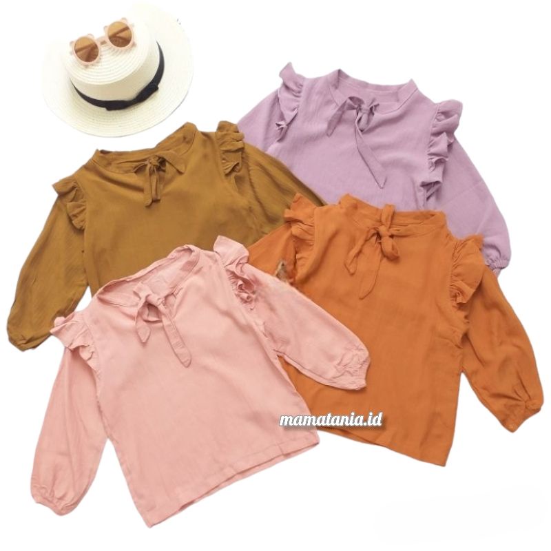 Set Long T-shirt Ruby Atasan Lengan Panjang Anak Perempuan 1-3 Tahun