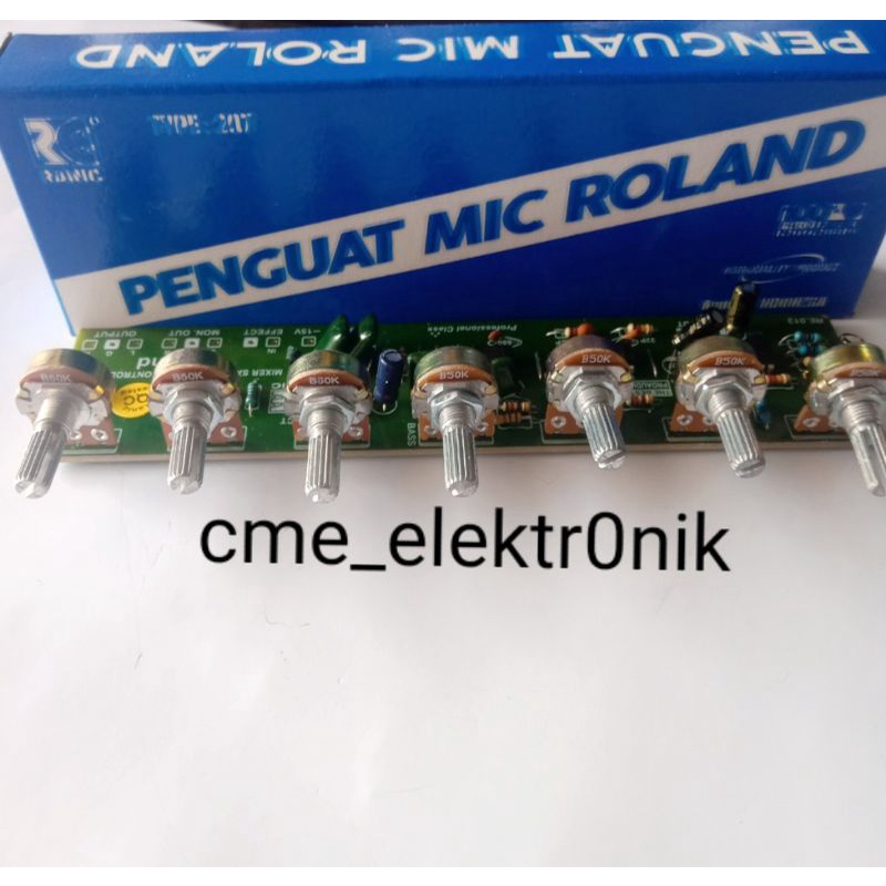 Penguat mic roland 7 potensio Kit roland murah dan berkualitas
