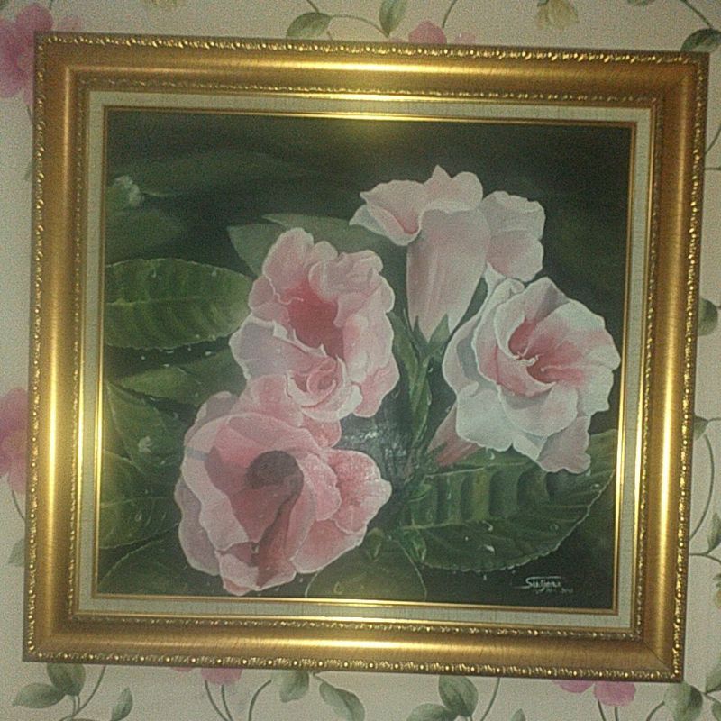 lukisan Bunga Sepatu