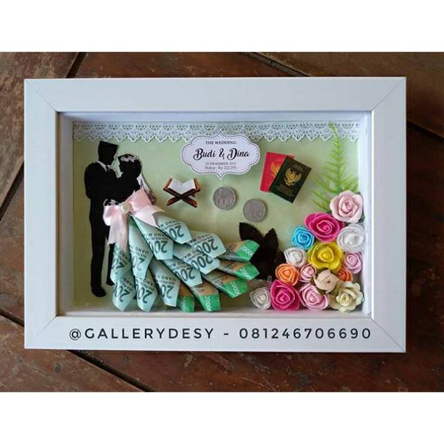 Mahar siluet pengantin cantik