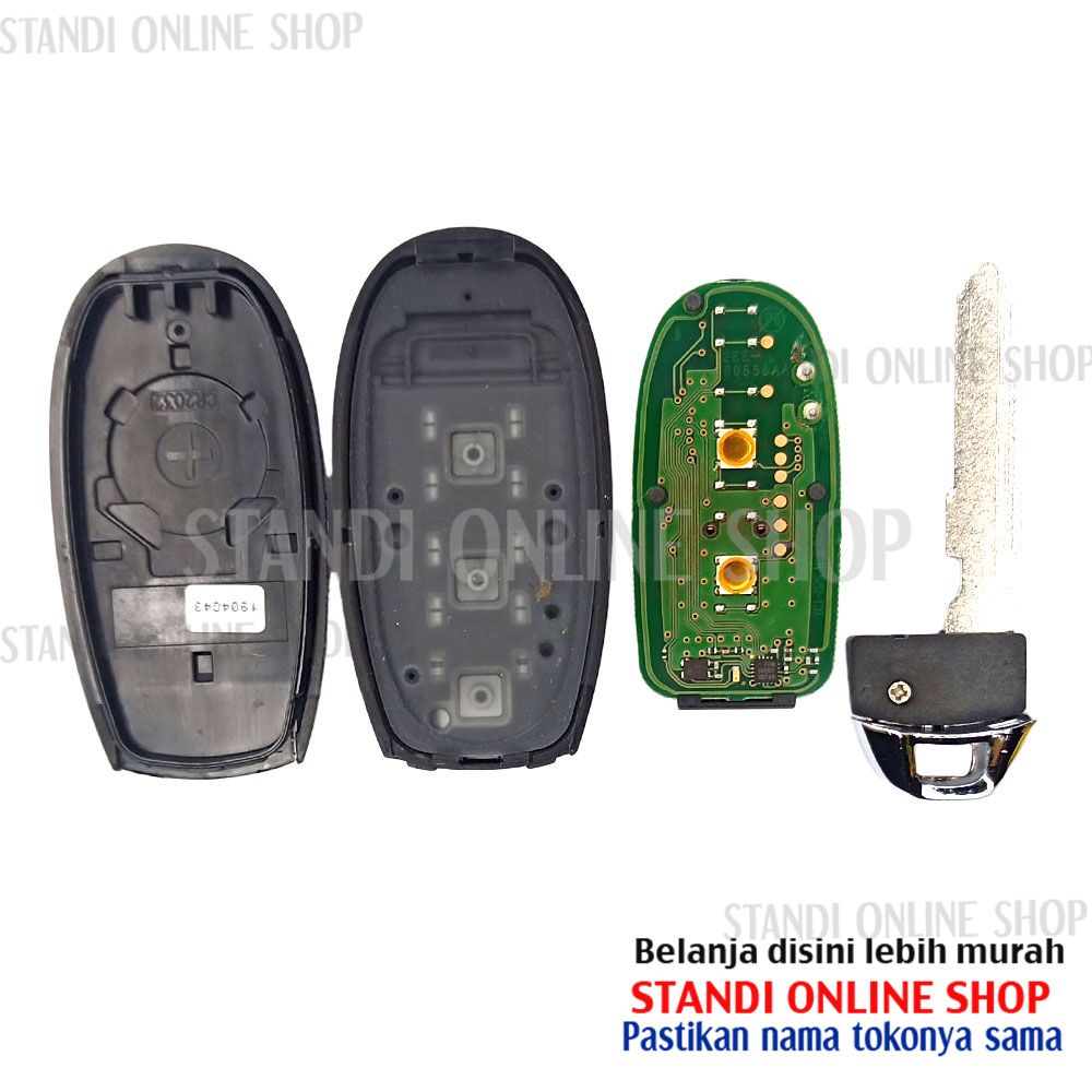 Remote Set Komplit Kunci Smartkey Suzuki New Baleno Original