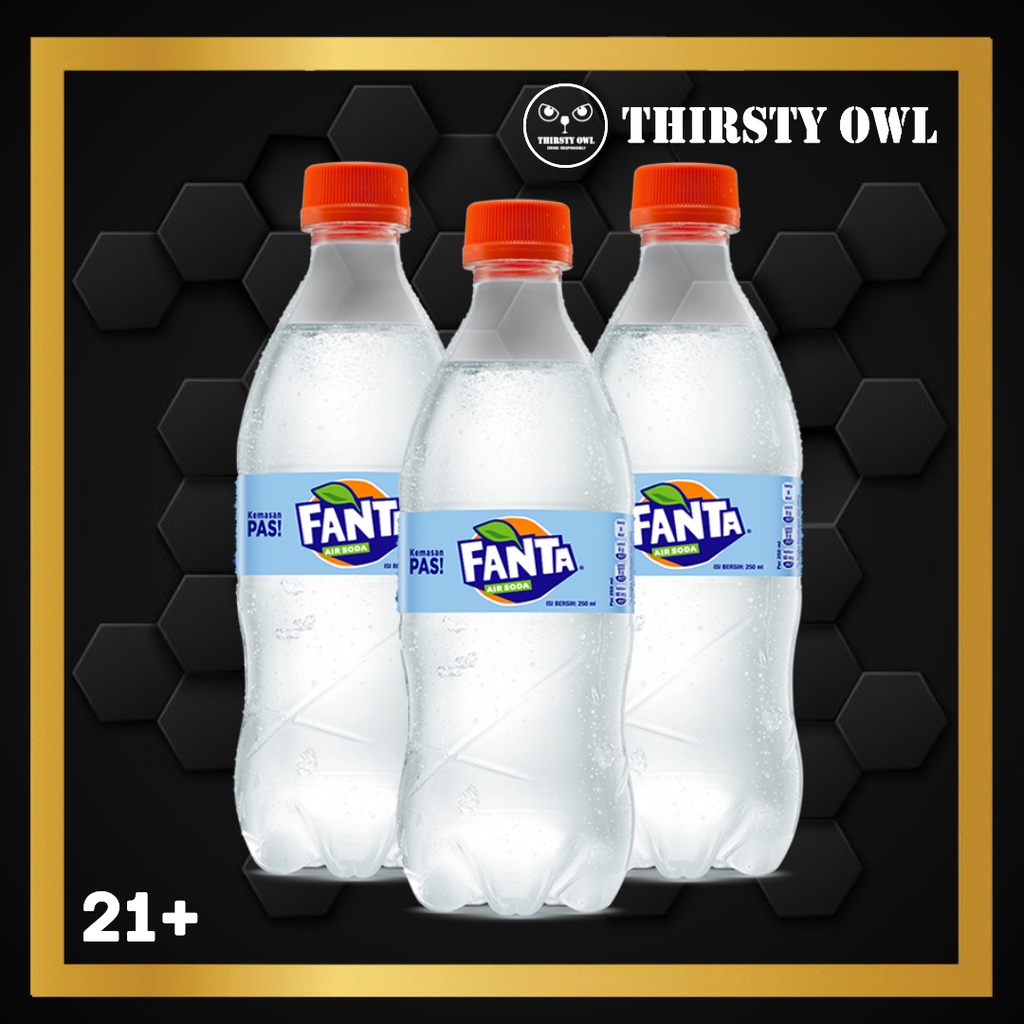 

Fanta Soda Water - Minuman Air Soda 250ml - Paket 3 Botol