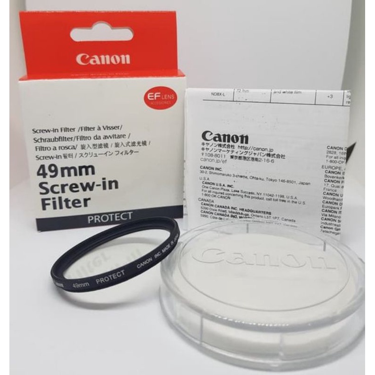 filter UV Canon 49mm Lensa Fix 50mm f1.8 stm Lensa 15-45mm EOS M3 M5 M6markii M10 M50 M100 M200