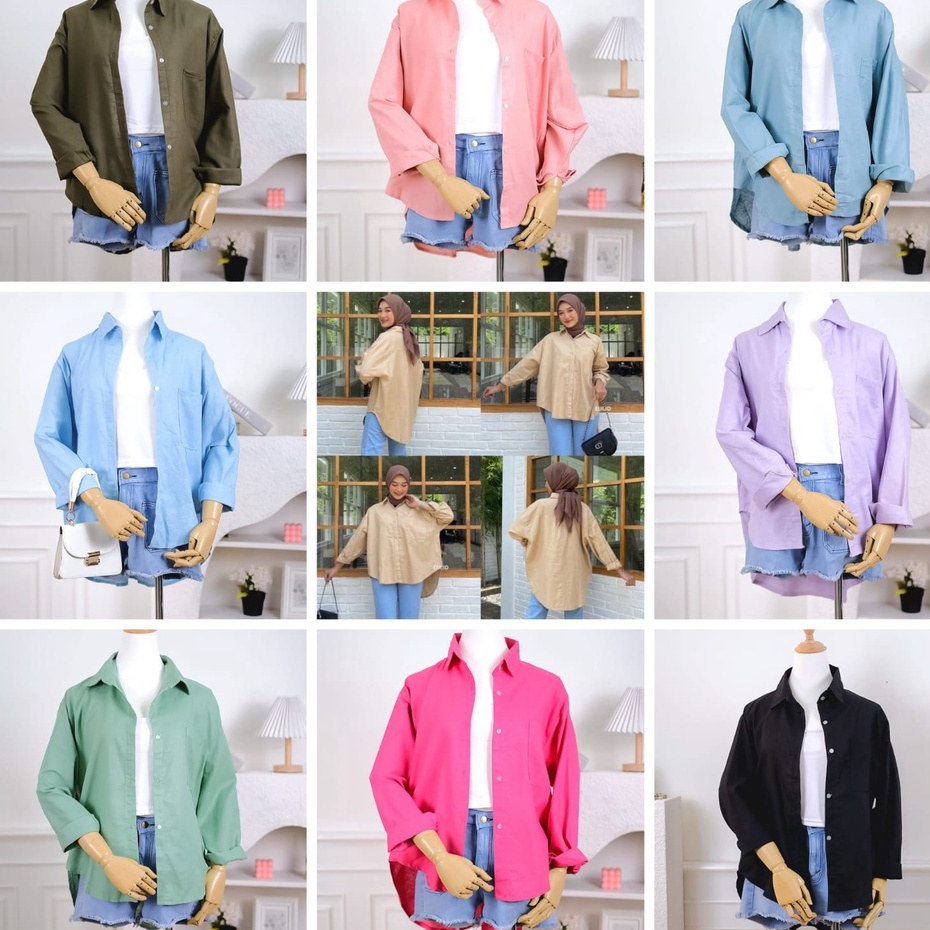 BEFAST - ZRX OOTD Kemeja HEYA / KEMEJA OVERSIZE LINEN SHIRT POLOS POCKET / Kemeja Oversize Kekinian Remaja Wanita / Kem Lengan Panjang / Kemeja Bisa Di Jadikan Outer / Kem Jumbo Polos / Terlaris / keluaran Terbaru 2022 / Kemeja Casual Wanita