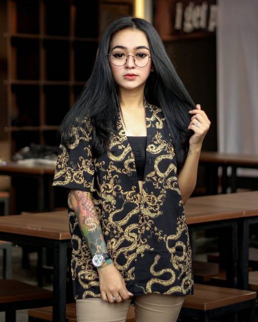 Kemeja Motif UNISEX Pantai KemejaKasual PRIA/WANITA Lengan Pendek Katun Premium