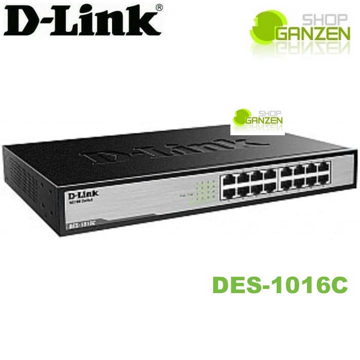 Dlink D-link DES-1016C/D , Switch 16 Port 10/100Mbps Metal Case DES1016C/D