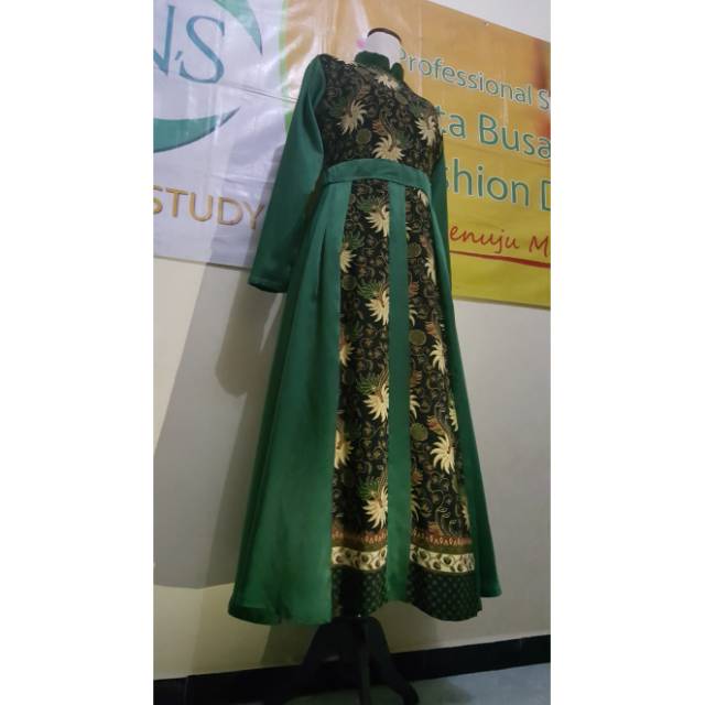 Gamis Maxmara kombinasi Batik