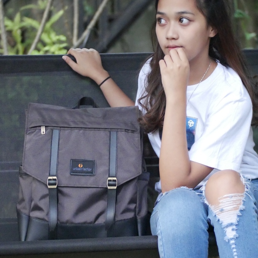 HIGHWAY BROWN |ManNeedMe x URBAN| Tas Ransel Punggung Pria Wanita Backpack ORIGINAL