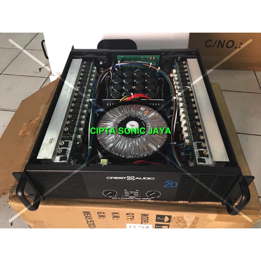 (PETI KAYU) POWER AMPLIFIER CREST AUDIO CA20 / CA 20