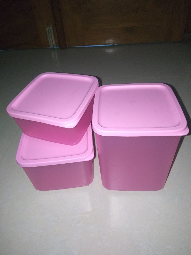 ( 3 Pcs ) Summer Fun - Tropical Fiesta - Pop Fiesta Warna Sama ( Tempay Makan ) Tupwr