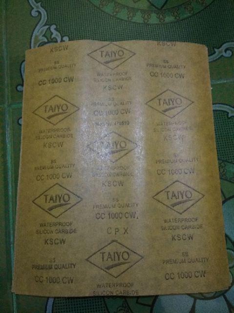 Amplas Taiyo / Sikens 80 120 150 220 240 400 600 1000 1500 2000 Kertas Pasir Lembar Lembaran