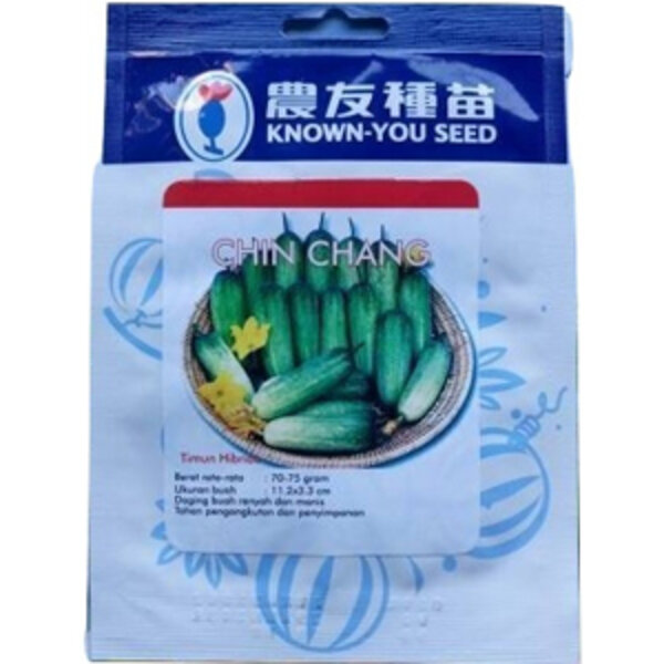 Benih Bibit Timun Mentimun Chin Chang 45 Biji Known You Seed Ketimun