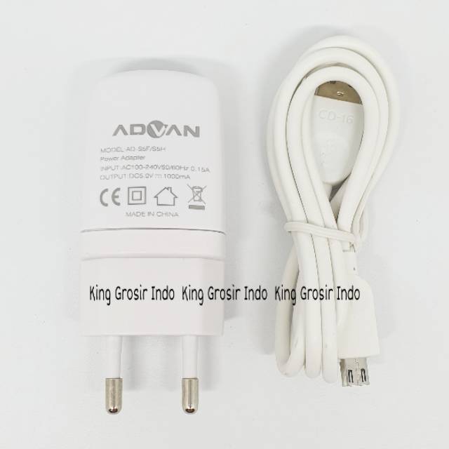 Charger Advan 2A Micro Usb Original OEM Casan Advan Ori 99%